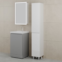 Style Line Мебель для ванной Батлер 50 серая Люкс антискрейтч Plus – фотография-2